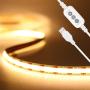 PAUTIX COB LED Strip Light 5V USB 6.56ft/2m 640LEDs 1200lm Dimmable LED Strip Light 3000K Warm White CRI90+ USB TV Backlight,Flexible Under Cabinet Tape Light for Bedroom,Kitchen,Home DIY Lighting