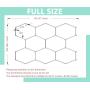 DIY Plug in Hexagon LED Garage Light for Workshop Gym Detail Shop, Size Customizable Hexagonal Honeycomb Grid System (8 Hexagonal Grid System)