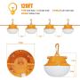 120FT Construction String Lights 180W String Work Light for Construction Jobsites, 18000Lumen Temporary Construction Work Lighting for Wide Application