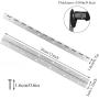 6PCS Piano Hinge 12 Inch Stainless Steel Piano Hinge with Holes, Heavy Duty Piano Hinge 0.04