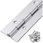 Heavy Duty Piano Hinge 48 Inch x 1.5 Inch thickness 0.06 inch Stainless Steel Continuous & Piano Hinges with Holes, 1.5 inch open width, Screw included Heavy Duty Piano Hinge 48 Inch x 1.5 Inch thickness 0.06 inch Stainless Steel Continuous & Piano Hinges with Holes, 1.5 inch open width, Screw included