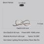 Dimmable with RC Luminaire DIY Pendant Lights Adjustable Suspension Chandelier LED Fixtures for Dining Living Room Kitchen Bedroom Bar (Black, Dia25.6-30x7.9 Inch)