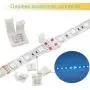 4 Pin LED Strip Connector Kit for 5050 10mm LED Light Strip,Include 8 Types of Solderless Accessories,Provide Most of Parts for DIY Lighting Project