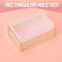 Resin Silicone Molds, Rectangle Light Resin Molds with Lighted Silicone Resin Molds Base Stand and USB Powered Light for DIY Epoxy Resin Casting Craft Home Decorations