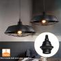 8 Pack E26 E27 Light Sockets, Black Medium Screw Base with Shade Ring, Retro Period Style Edison Lamp Holder, Replacement DIY Making Light Bulb Socket Cover Pendant Lamp Holder Keyless Lamp