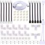 4 Pin LED Strip Connector Kit for 5050 10mm LED Light Strip,Include 8 Types of Solderless Accessories,Provide Most of Parts for DIY Lighting Project
