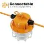 NS 100FT Construction String Lights 150W LED Industrial Grade 15000LM Super Bright for Construction Sites, Temporary Work, Renovation, Jobsite,and All Outdoor Lighting, with 10 Bulbs and Climbing Hook