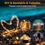 6 Pack Fairy Lights Battery Operated 7ft 20 LED Mini String Lights Twinkle Lights Silver Wire Firefly Starry Lights for Mason Jars Wedding Party Christmas Centerpiece Table Decorations, Warm White