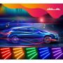 Govee Car LED Lights, Smart Car Interior Lights with App Control, RGB Lights with DIY Mode and Music Mode, 2 Lines Design LED Lights for Cars with Car Charger, 12V