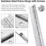 Heavy Duty Piano Hinge 48 Inch x 1.5 Inch thickness 0.06 inch Stainless Steel Continuous & Piano Hinges with Holes, 1.5 inch open width, Screw included Heavy Duty Piano Hinge 48 Inch x 1.5 Inch thickness 0.06 inch Stainless Steel Continuous & Piano Hinges with Holes, 1.5 inch open width, Screw included