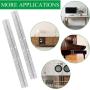 6PCS Piano Hinge 12 Inch Stainless Steel Piano Hinge with Holes, Heavy Duty Piano Hinge 0.04