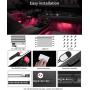 Govee Car LED Lights, Smart Car Interior Lights with App Control, RGB Lights with DIY Mode and Music Mode, 2 Lines Design LED Lights for Cars with Car Charger, 12V