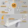 Raindrop Pendant Lights Kitchen Island Set of 3 Teardrop Chrome Hanging Light Fixtures Clear Solid Glass Pendant Light Modern Chandeliers for Dining Room Porch Corridor Living Room