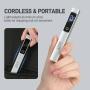 GAOY Cordless UV Light for Gel Nails, Handheld Nail Lamp, Portable Cordless Rechargeable Fast Curing, Matte Silver