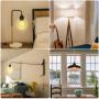Plug in Pendant Light Cord, Farmhouse Hanging Lights with Plug in Cord, 15FT Hemp Rope Plugin Hanging Light Cord Kit with On/Off Switch, E26 E27 Light SocketCord for HangingLight