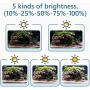hygger Clip On 24/7 Lighting Aquarium LED Light, 14W Sunrise-Daylight-Moonlight and DIY Mode, Adjustable Timer / Brightness Fish Tank Light with 7 Colors for Planted Tank