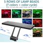hygger Clip On 24/7 Lighting Aquarium LED Light, 14W Sunrise-Daylight-Moonlight and DIY Mode, Adjustable Timer / Brightness Fish Tank Light with 7 Colors for Planted Tank