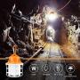 NS 100FT Construction String Lights 150W LED Industrial Grade 15000LM Super Bright for Construction Sites, Temporary Work, Renovation, Jobsite,and All Outdoor Lighting, with 10 Bulbs and Climbing Hook