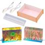 Resin Silicone Molds, Rectangle Light Resin Molds with Lighted Silicone Resin Molds Base Stand and USB Powered Light for DIY Epoxy Resin Casting Craft Home Decorations