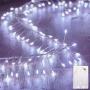 Fairy Lights Battery Operated, 10Feet 120LEDs Firecracker String Lights Waterproof Silver Wire Starry Firefly Light for DIY Wreath Home Weeding Indoor Outdoor Christmas Decorations, Pure White Fairy Lights Battery Operated, 10Feet 120LEDs Firecracker String Lights Waterproof Silver Wire Starry Firefly Light for DIY Wreath Home Weeding Indoor Outdoor Christmas Decorations, Pure White
