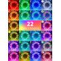 Moonflor 10FT Fairy Lights Color Changing - 100 LED 22 Colors Cluster Fairy Lights with Remote, Firecracker String Lights with 12 Modes, Easter Fairy Lights for Bedroom Indoor Classroom Christmas