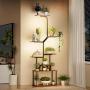 Plant Stand Indoor with Grow Lights, 8 Tiered Plant Shelf, 63" Tall Stand for Indoor Plants Multiple, Metal Plant Flower Holder, Plant Rack for Home, Patio, Balcony