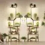 Plant Stand Indoor with Grow Lights, 8 Tiered Plant Shelf, 63" Tall Stand for Indoor Plants Multiple, Metal Plant Flower Holder, Plant Rack for Home, Patio, Balcony