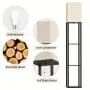 [Solid Wood Column Floor Lamp] 62.9" Real Solid Wood Column Floor Lamp - With Shelves and Bulb Included - Suitable for Halloween, Christmas and Other Holidays