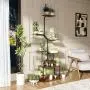 Plant Stand Indoor with Grow Lights, 8 Tiered Plant Shelf, 63" Tall Stand for Indoor Plants Multiple, Metal Plant Flower Holder, Plant Rack for Home, Patio, Balcony