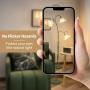 [Art Deco Flower Floor Lamp] 1pc Art Deco Flower Floor Lamp - 3-Color Temperature LED, Flexible Arm, Adjustable Lighting - Matte Metal & Plastic, Button Control, 110V-130V US Plug, Includes 3 Bulbs