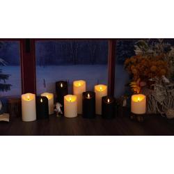 EEBUSS 9pcs Flashing Flameless Candles With 2 Remote Controls And Timers, LED Candles Suitable For Home Decoration, Shops, Family Gatherings, Easter Decoration, Easter Holiday Gifts (black) (D3 X H 3 