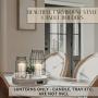 Country Farmhouse Lantern Set of 2 - Stylish Decorative Lanterns for Living Room, Mantel, or Kitchen Dining Table - Modern High-End Decoration Suitable for Giving Gifts on Mother's Day