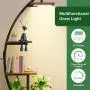 2pcs Multi-functional Metal Bookshelf With Lights - 7 Tiered, 65' Black & Brown Wood Bookcase for Living Room, Study, Bedroom | Great Gift for Home Decor