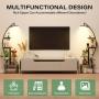 2pcs Multi-functional Metal Bookshelf With Lights - 7 Tiered, 65' Black & Brown Wood Bookcase for Living Room, Study, Bedroom | Great Gift for Home Decor 2pcs Multi-functional Metal Bookshelf With Lights - 7 Tiered, 65' Black & Brown Wood Bookcase for Living Room, Study, Bedroom | Great Gift for Home Decor