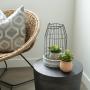 Country Farmhouse Lantern Set of 2 - Stylish Decorative Lanterns for Living Room, Mantel, or Kitchen Dining Table - Modern High-End Decoration Suitable for Giving Gifts on Mother's Day
