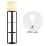 [Solid Wood Column Floor Lamp] 62.9" Real Solid Wood Column Floor Lamp - With Shelves and Bulb Included - Suitable for Halloween, Christmas and Other Holidays