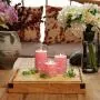 3pcs Pink Flickering Flameless LED Candles | Battery Operated | Romantic | Home Decor, Christmas, Weddings, Valentine’s Day, Parties | Lightweight & Sturdy Design, Includes Remote, Clear Plexiglass Shell