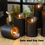 EEBUSS 9pcs Flashing Flameless Candles With 2 Remote Controls And Timers, LED Candles Suitable For Home Decoration, Shops, Family Gatherings, Easter Decoration, Easter Holiday Gifts (black) (D3 X H 3 