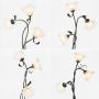 [Art Deco Flower Floor Lamp] 1pc Art Deco Flower Floor Lamp - 3-Color Temperature LED, Flexible Arm, Adjustable Lighting - Matte Metal & Plastic, Button Control, 110V-130V US Plug, Includes 3 Bulbs