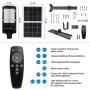 500W Solar Street Light ,Solar Lamp Outdoor Security Led Flood Lights Pole Light Dusk to Dawn Remote Control with Motion Sensor 43000 Lumens for Parking Lot,Stadium,Pathway,Yard,Roadway