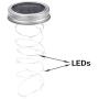 POPPAP Solar Jar Lid Lights for Mason Jars Decor Indoor Outdoor Mood Light Firefly Lights Solar Mason Jar Lids Lights/6Lids 20LED 78.74inch Length Red Lighting