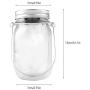 Aikeve Mason Jar Solar Lights,8 Pack 30 Led Fairy Hanging Jar Lights,Solar Lanterns for Outdoor Patio Party Garden Wedding Christmas Decor Lights(Mason Jars/Handles Included)
