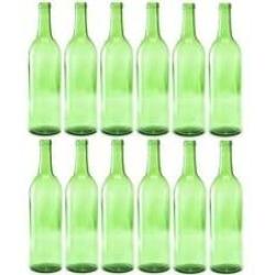 Bottle Tree Creations by Jerry Swanson 12-750 ml green Claret Glass Wine Bottles For Your Bottle Tree