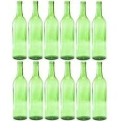 Bottle Tree Creations by Jerry Swanson 12-750 ml green Claret Glass Wine Bottles For Your Bottle Tree