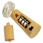 Pack of 12 Wine Bottle Lights Battery Powered, LED Cork Shaped Starry String Lights - 20LED 39inch Copper Wire Fairy Lights for Bottle DIY, Party, Decor, Christmas, Wedding, Dancing(Warm White)