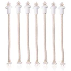 Yosoo 7Pcs Oil Lantern Wick Heat-Resistant Kerosene Wick for Ceramic Holders Torch Wine Bottle Oil Candle Lamp 4inch