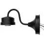 THINKCHANCES Matt Black Metal Wall Mount Bent Tube Light Sconce Fixture for Entryway Porch Patio Work with Wide Mouth Ball Mason Jars
