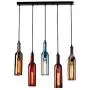 HLIGHT Wine Bottle Glass Modern Pendant Lamps, Chandelier for Kitchen Art Home Deco Dining Table, Champagne Bar Counter Decor Light
