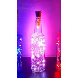 10 White Color Wine Bottle Lights with Cork - Cork Lights for Bottle 10 Pack 6.5ft LED Bottle Lights