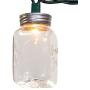 Kurt Adler UL 10-Light Clear Mason Jar Light Set